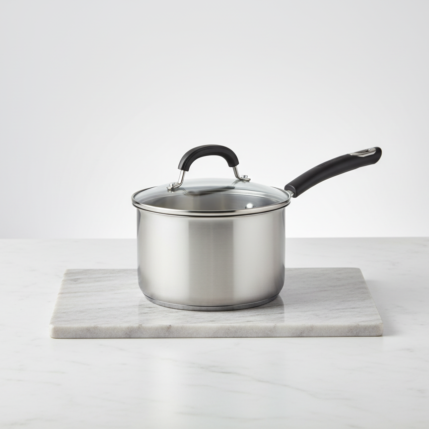 Stainless Steel Non-Stick Induction Saucepan Set (3-Piece)