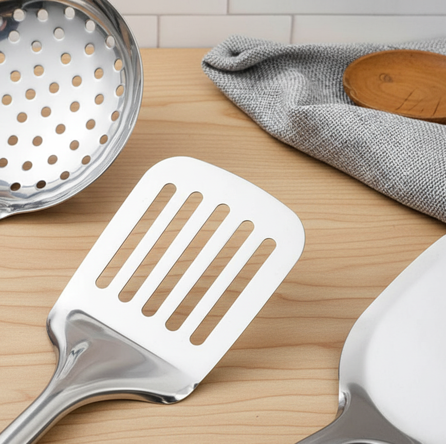 Stainless Steel Brushed Finish Kitchen Utensil Set (5-Piece)